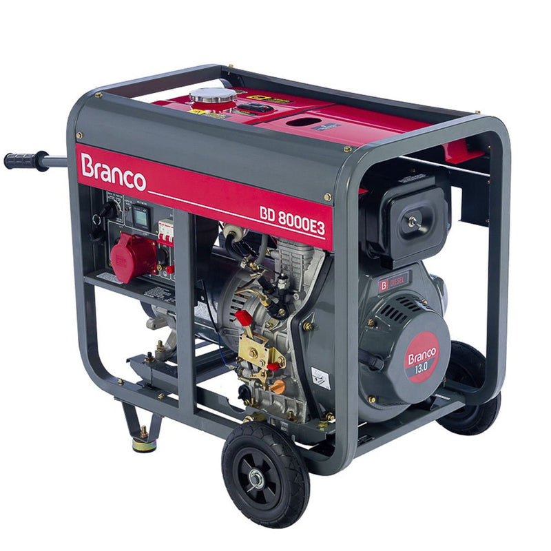 Gerador de Energia à Diesel BD-8000 E3 8,0kVA Trifásico 220V Partida Elétrica