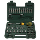 Jogo de Soquetes Sextavados e Bits de 1/4 Pol. com 60 Peças