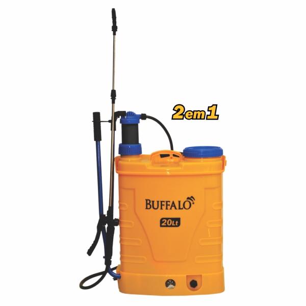 PULVERIZADOR BUFFALO COSTAL 20L ELÉTRICO E MANUAL