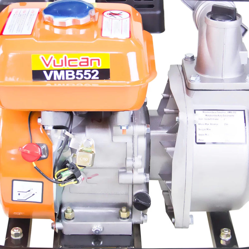 MOTOBOMBA GASOLINA 4T AUTOESCORVANTE 2'' POL. 196cc 6,5HP VMB552 VULCAN TRENT