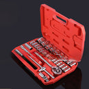 Kit De Ferramentas 46 Peças Jogo De Soquetes Chave Catraca Reversível Com Maleta Jogo De Ferramentas Completo